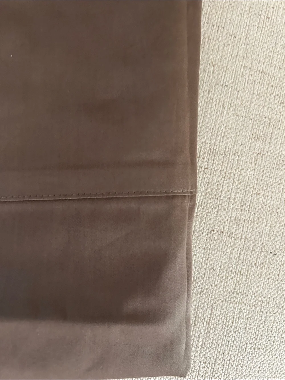 Boll & Branch Set of 2 Signature Hemmed Pillowcases,Walnut, King size, NWT Open